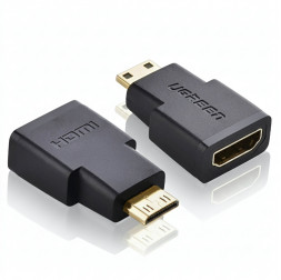 Видеопереходник-адаптер | Mini-HDMI на HDMI 4K | UGREEN 20101